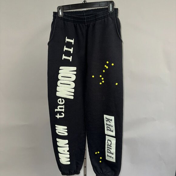 CPFM Kid Cudi MOTM3 Merch Puff Print Sweatpants Size Small Mens Unisex Black